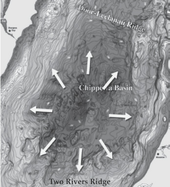 A potential impact location: the Chippewa Basin in Lake Michigan