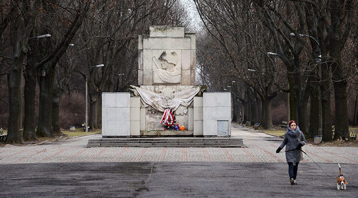 The Monument of the Gratitude for the Soviet Army Soldiers at Skaryszewski Park in Warsaw
