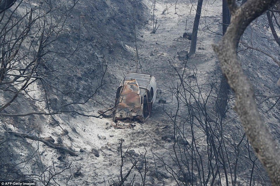 burnt car