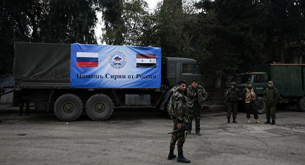 Russian humanitarian aid truck