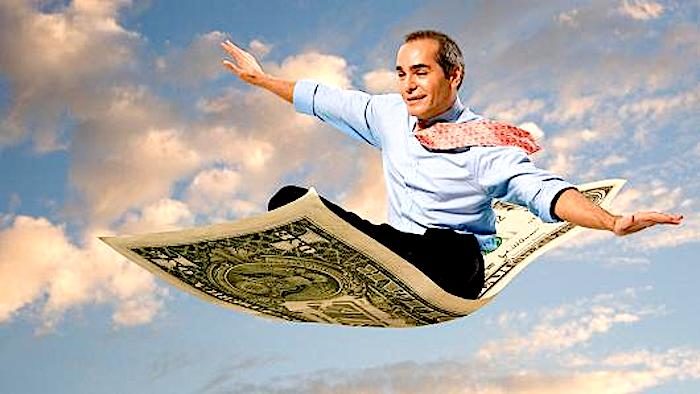 Flying on money