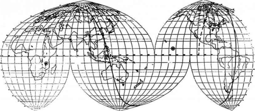 The coral line during the silurian epoch (about 430 million years ago)