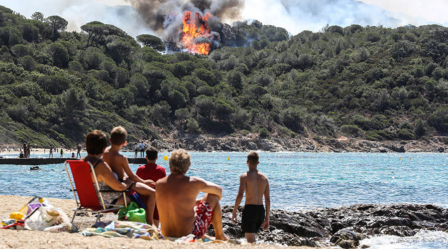 View France wildfires Saint-Tropez