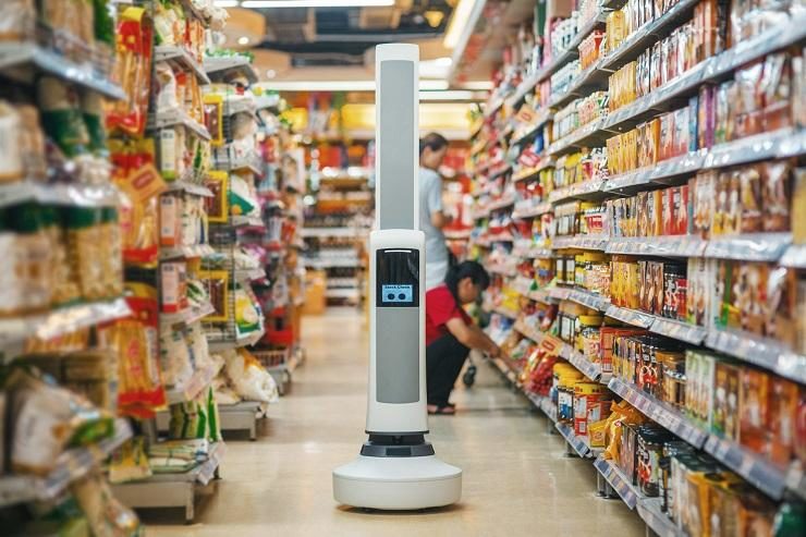 Tally grocery stocking robot