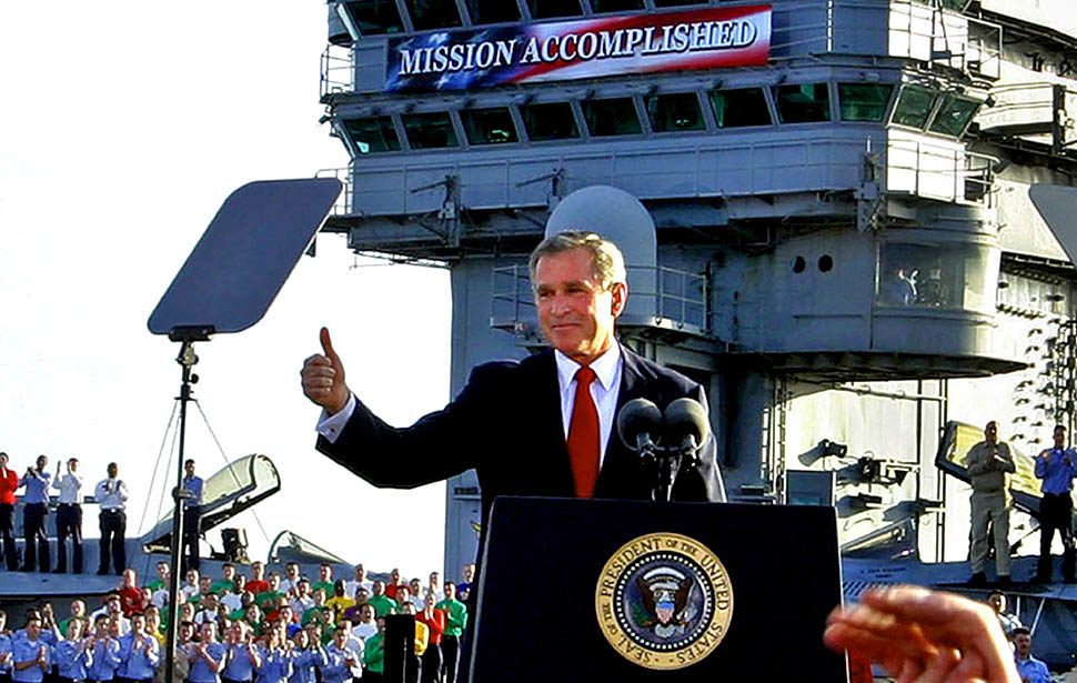 Click to enlarge George W Bush Mission Accomplished
