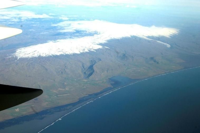 Katla is an active volcano underneath the Mýrdalsjökull ice cap.