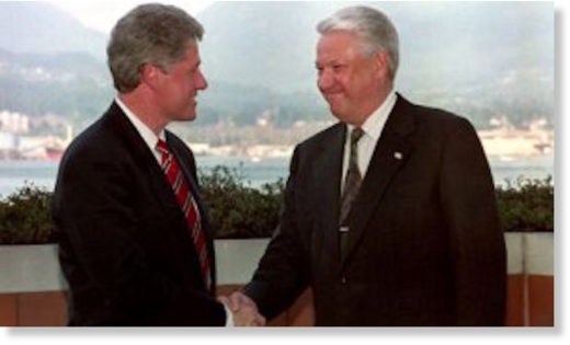 Clinton and Yeltsin