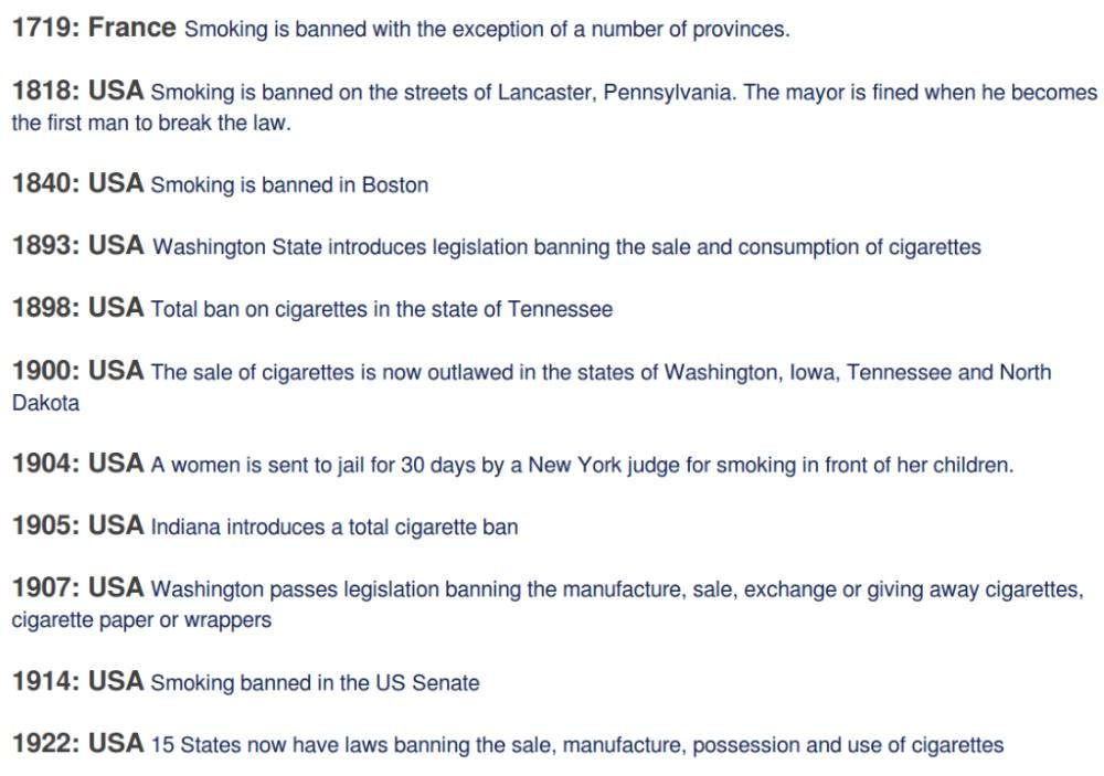 smoking bans