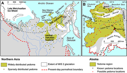 Yedoma geographic distribution