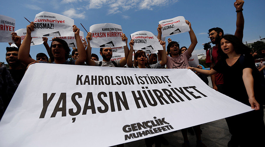 Turkish protesters