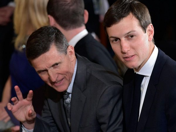 Click to enlarge Mike Flynn and Jared Kushner