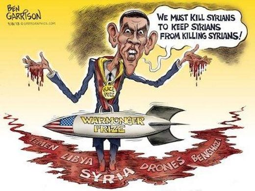 obama syria cartoon