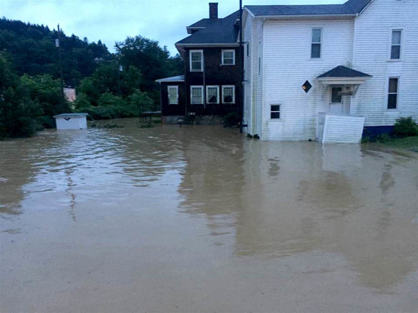 Click to enlarge Flooding in Marion County, West Virginia