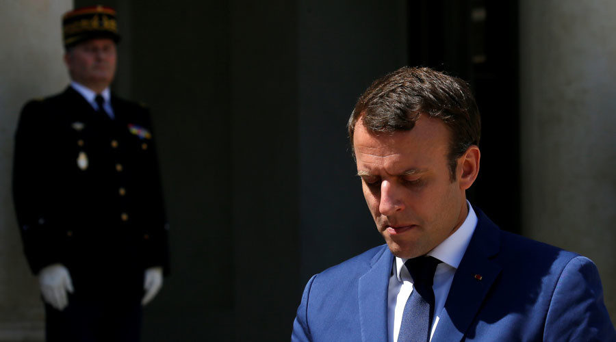 Click to enlarge Emmanuel Macron
