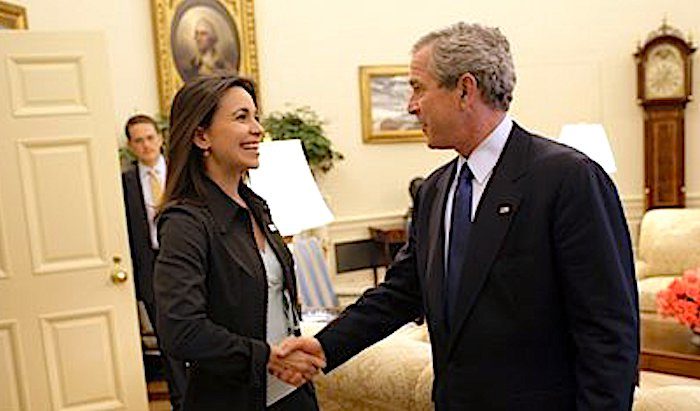Maria Corina Machado GWBush
