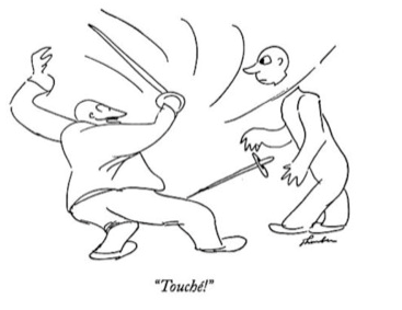 Thurber cartoon touche