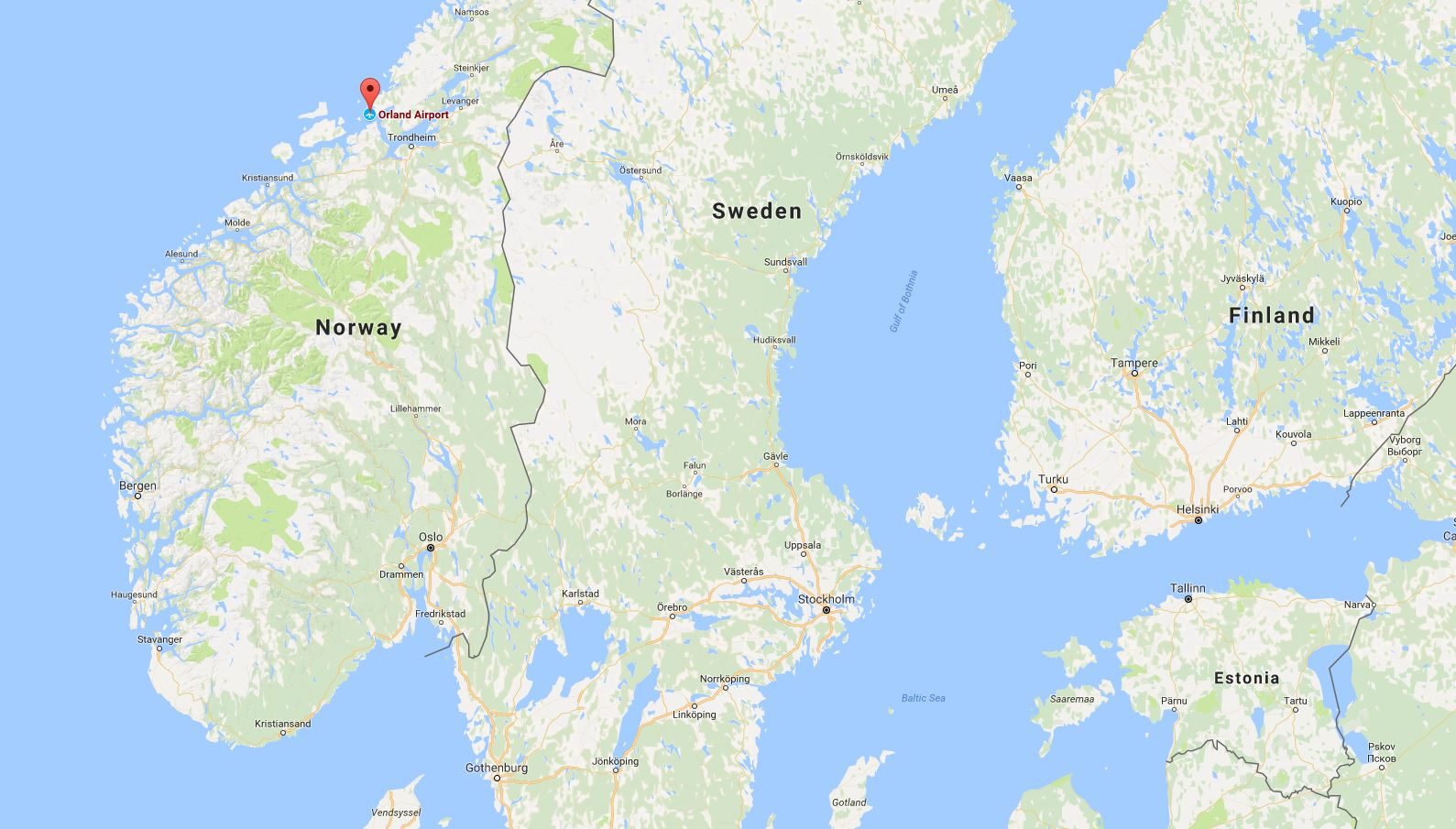 Click to enlarge Scandiavia map