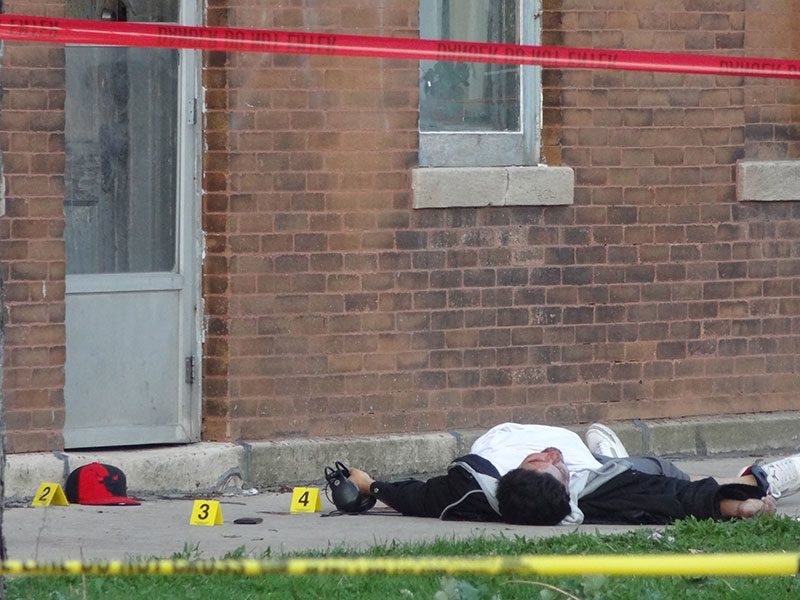 Chicago murder scene