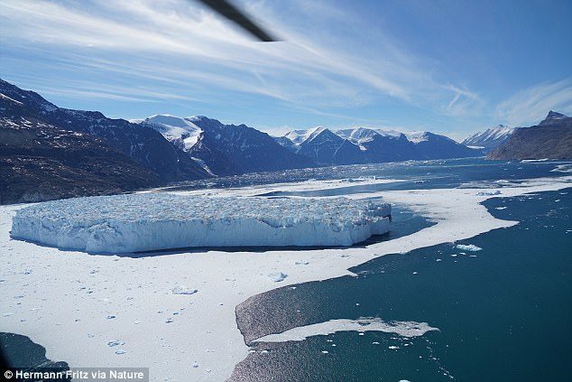 Click to enlarge The landslide that gave rise to the disaster plunged into the ocean from roughly 3,300 feet up the Karrat Fjord, spurring a small earthquake and tsunami waves that traveled about the length of a football field each second