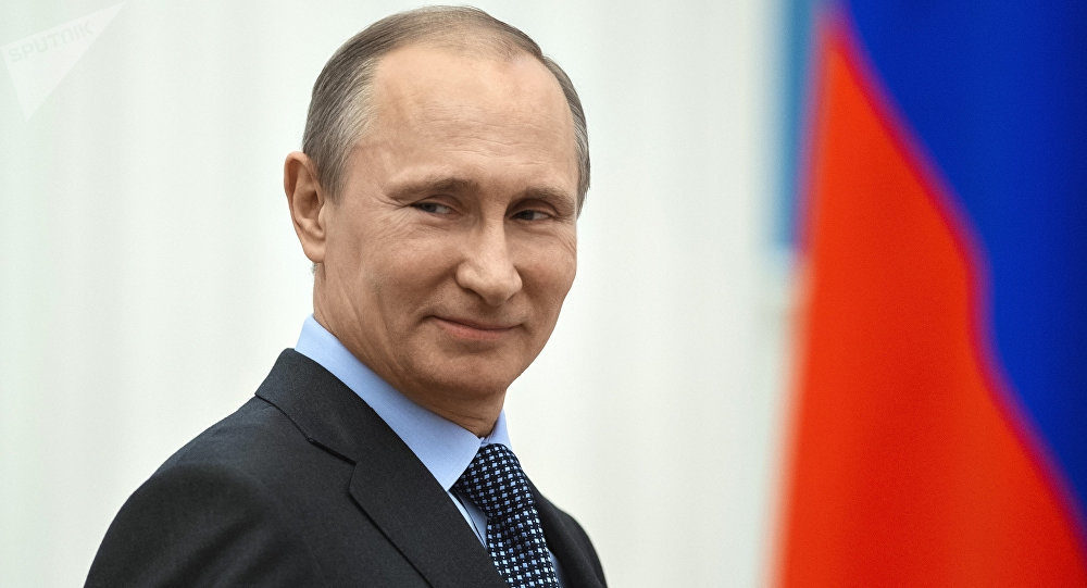 putin smiling