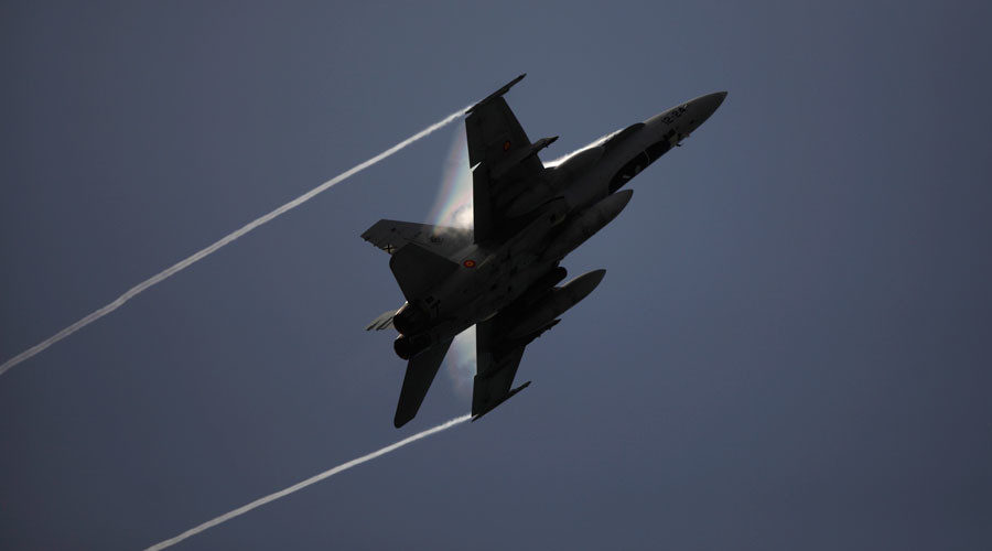 Spanish Air Force F/A-18 fighter jet