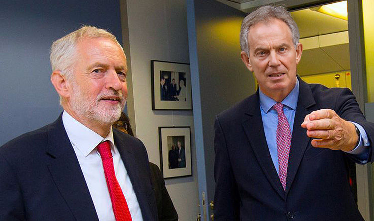 Corbyn and Blair