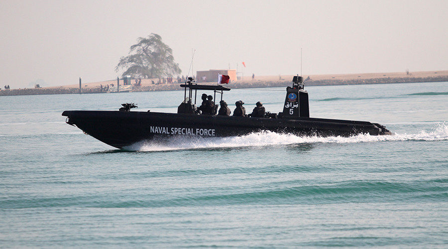 Members of the Qatari naval forces