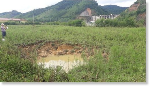 One among 10 sinkholes found near Ho Ho power plant.