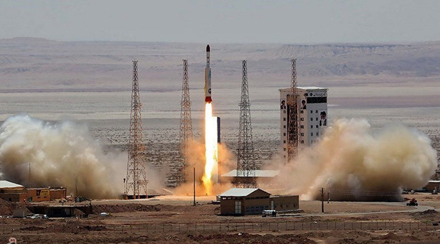 Simorgh rocket is launched and tested at the Imam Khomeini Space Centre, Iran