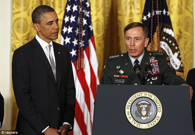 Click to enlarge Obama and Petraeus