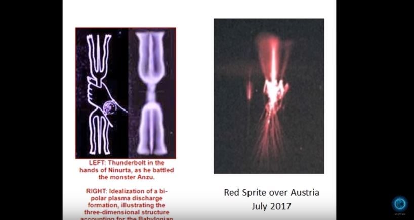 red sprite over Austria