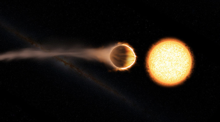 A ‘glowing’ water atmosphere has been detected on an enormous super-hot exoplanet