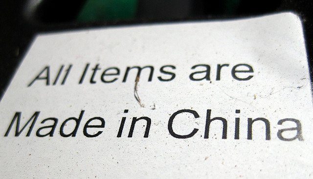 Click to enlarge Made in China tag