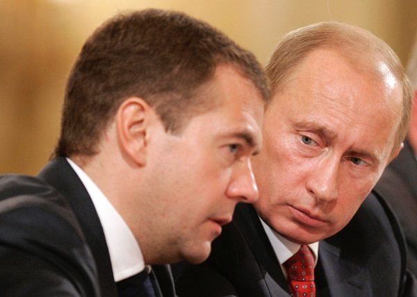 Click to enlarge Medvedev and Putin