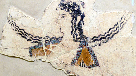 Click to enlarge Minoan woman Knossos