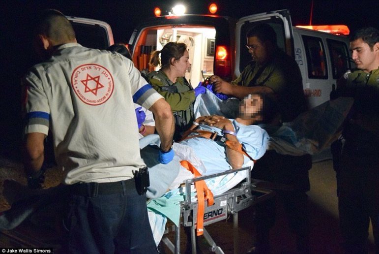 Click to enlarge Israeli Defense Forces (IDF) medical personnel have been recovering wounded terrorists from the Syrian side of the Golan Heights