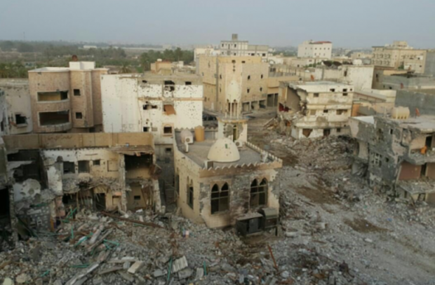 Photo purporting to show destruction in Awamiya