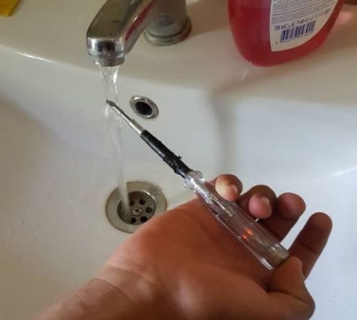 Click to enlarge testing water voltage