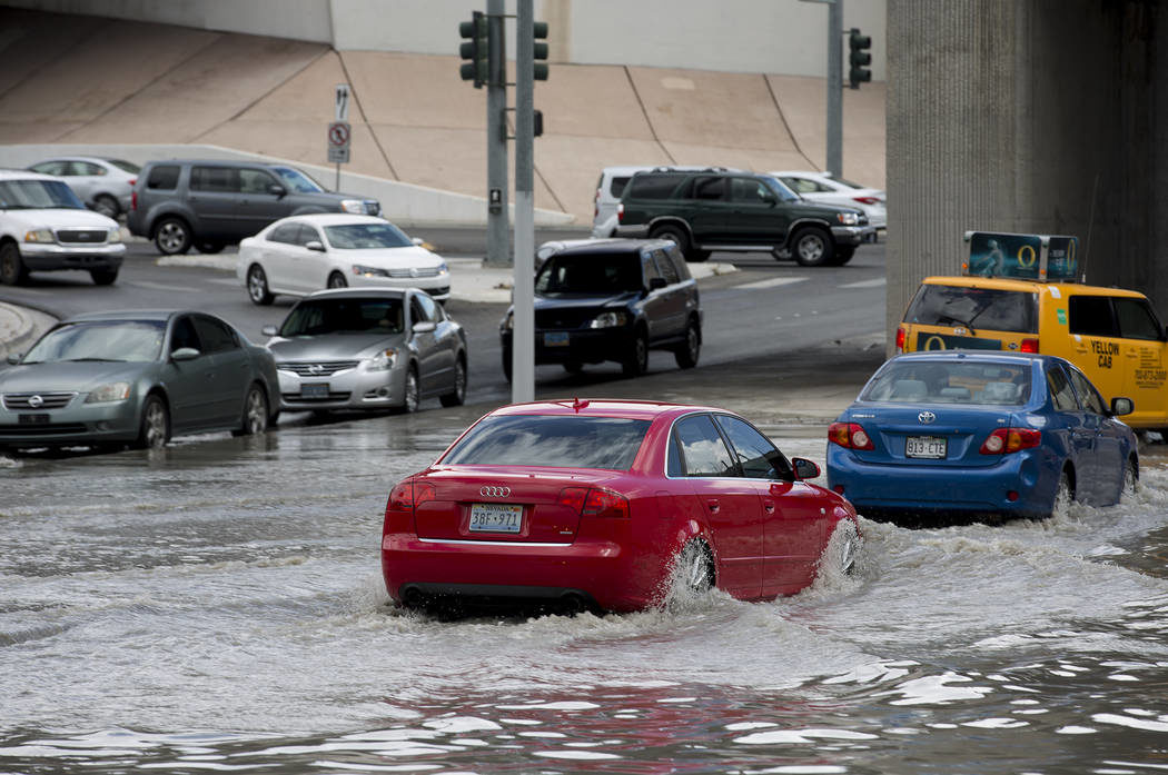 Flooding on Las Vegas streets
