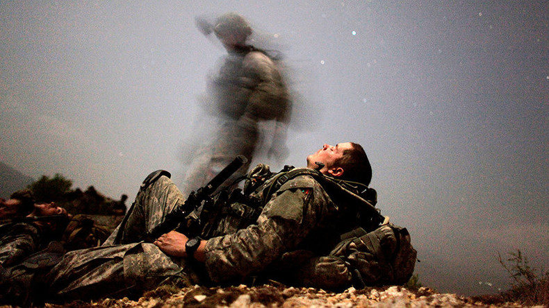 Click to enlarge US soldier in Afghanistan