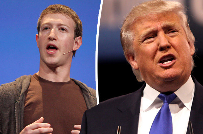 Zuckerberg Trump