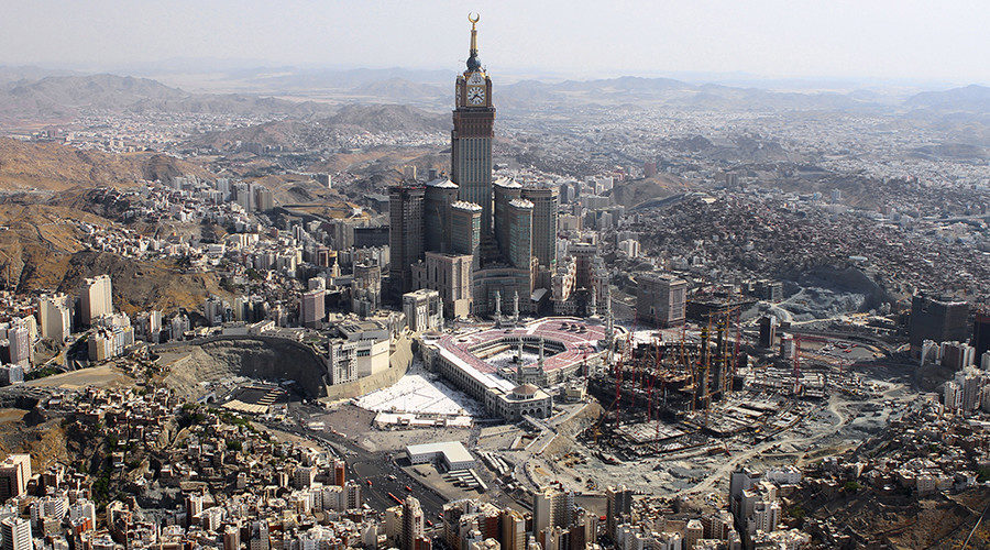 A general view is seen of the Grand Mosque in the holy city of Mecca