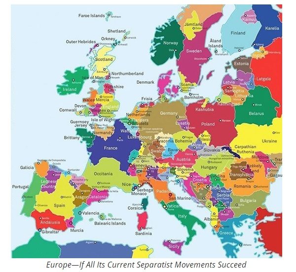 Map of Europe if seperatists win