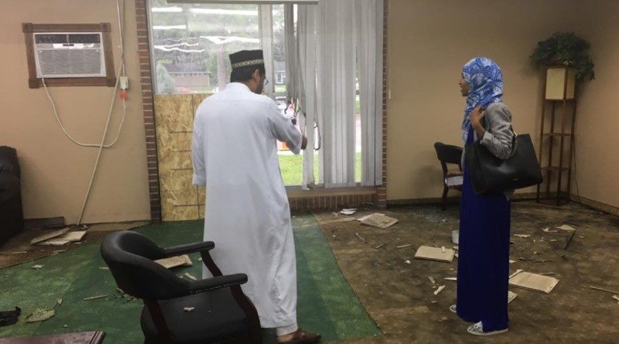 mosque debris