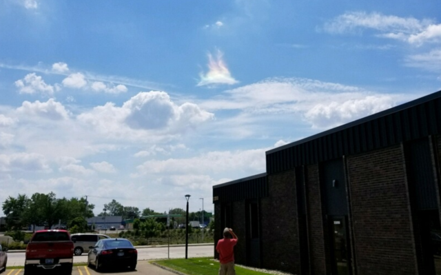 Sun halo over Livonia, MI