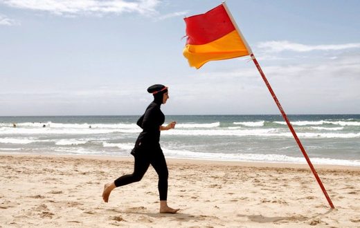 woman on beach