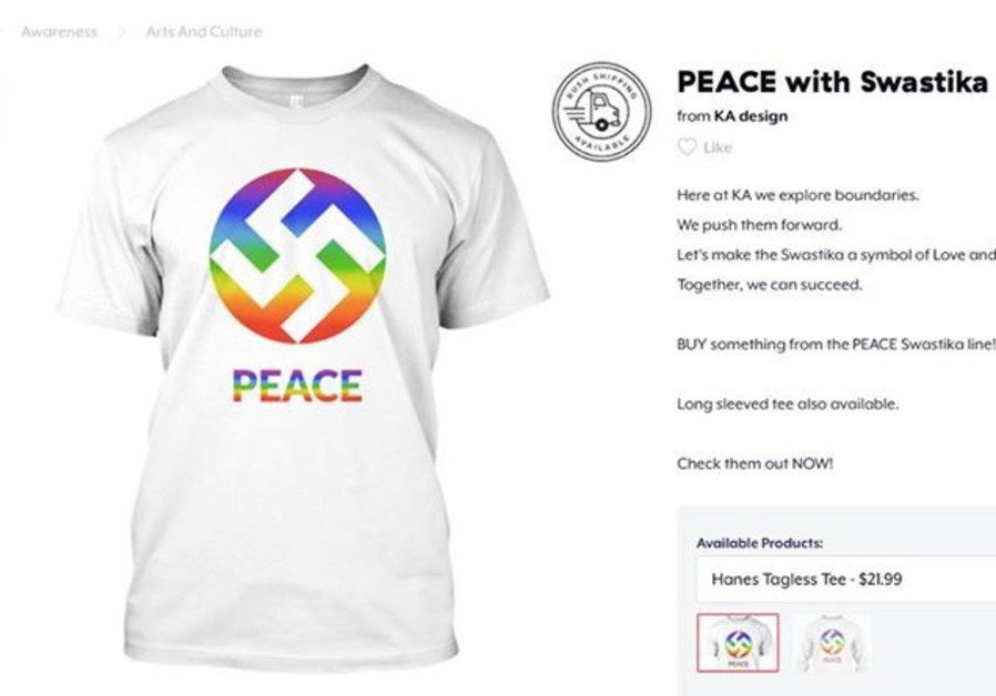 Swastika symbol as love and peace