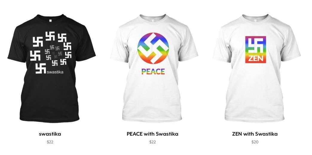 Click to enlarge Swastika t-shirts