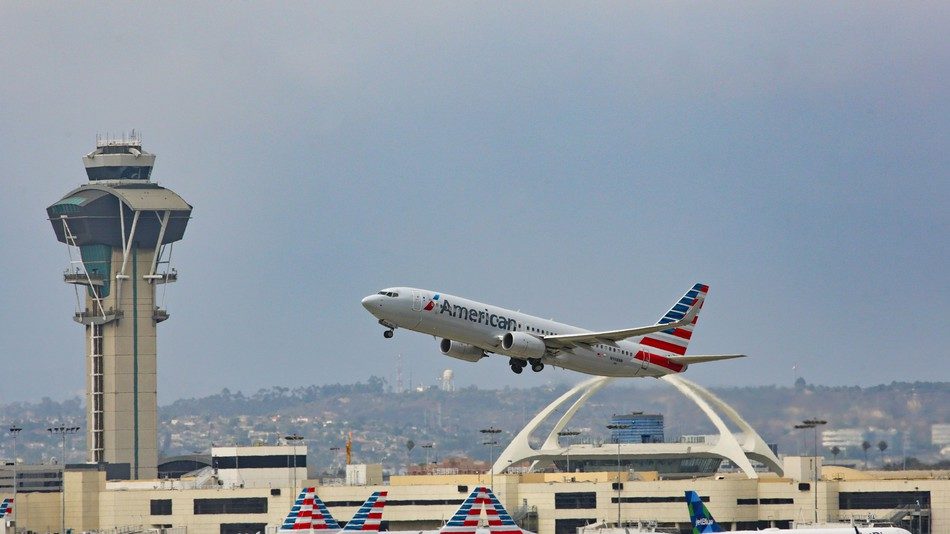 Click to enlarge American Airlines flight
