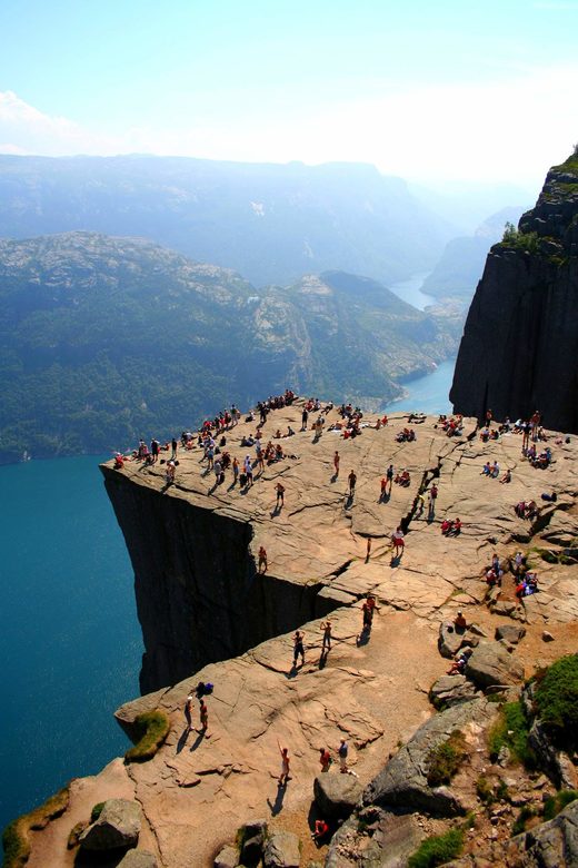 Click to enlarge Preikestolen (Puplit Rock) , Norway